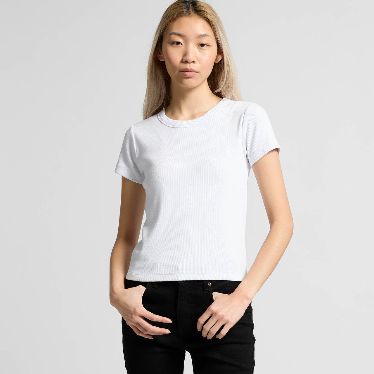 Wo's Organic Rib Tee – T-Shirt - BACK