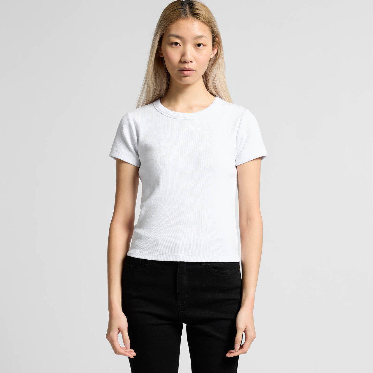 Wo's Organic Rib Tee – T-Shirt - MAIN