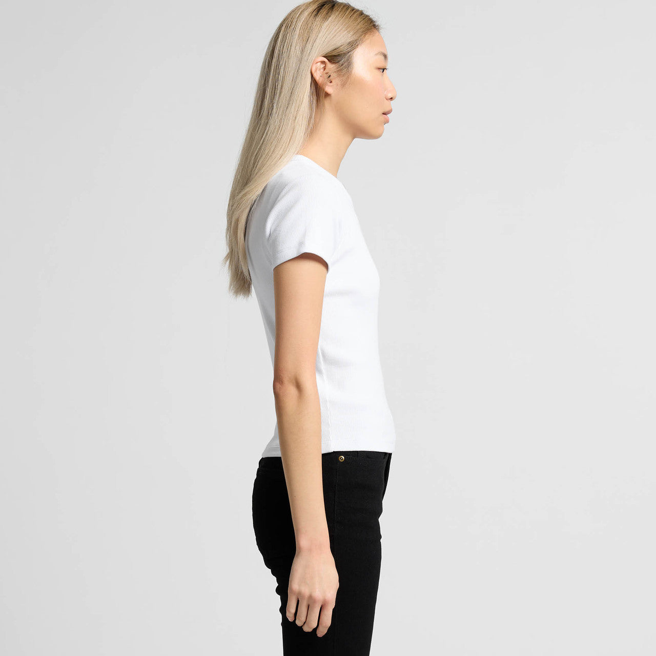 Wo's Organic Rib Tee – T-Shirt - SIDE
