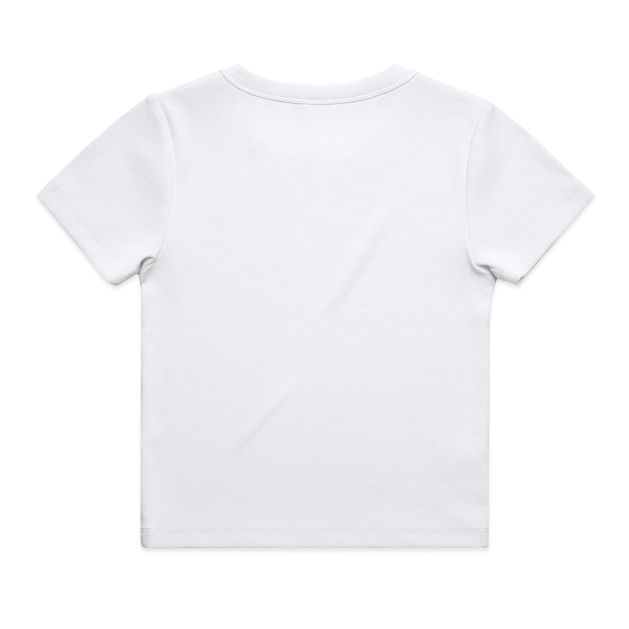 Wo's Organic Rib Tee – T-Shirt - WHITE - BACK