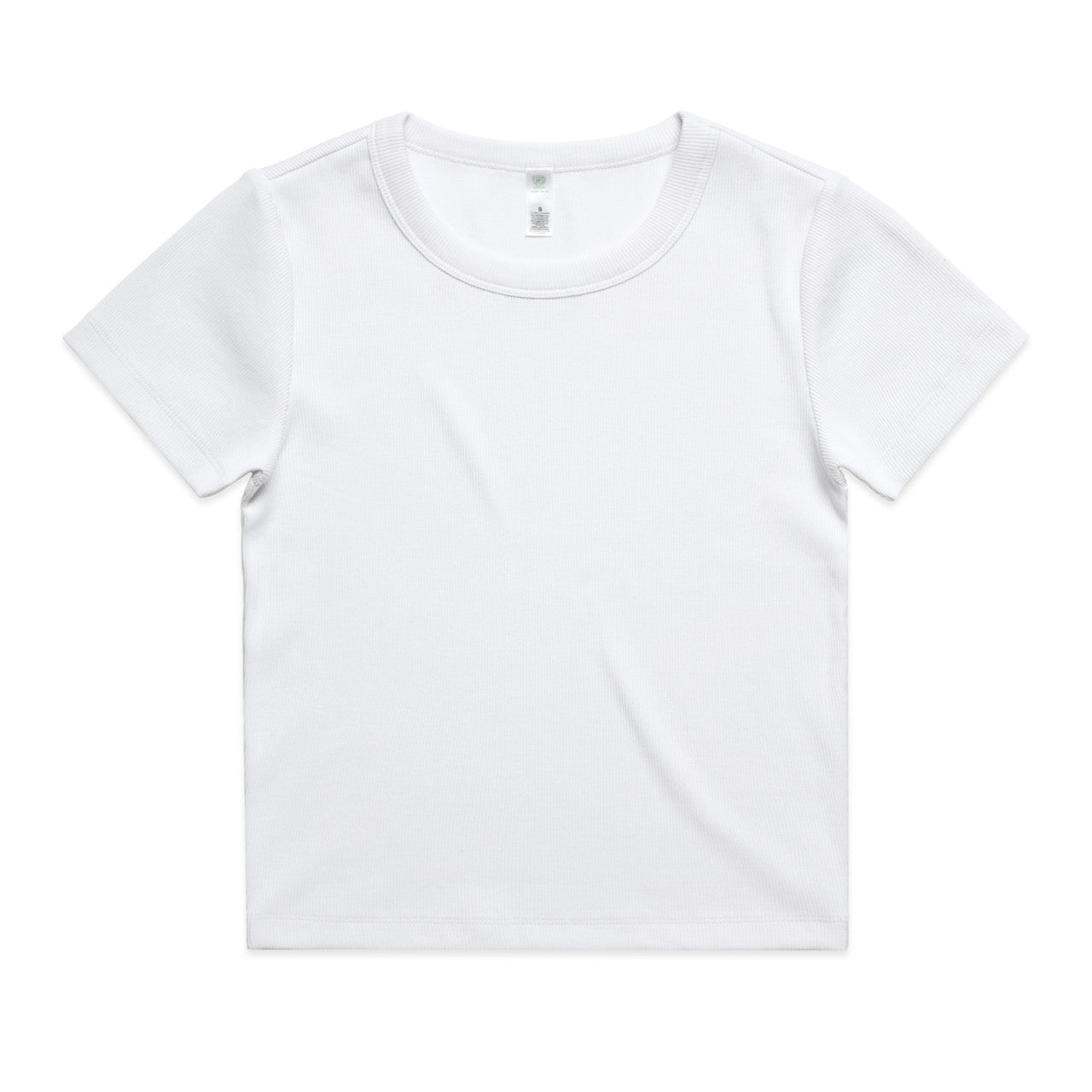 Wo's Organic Rib Tee – T-Shirt - White