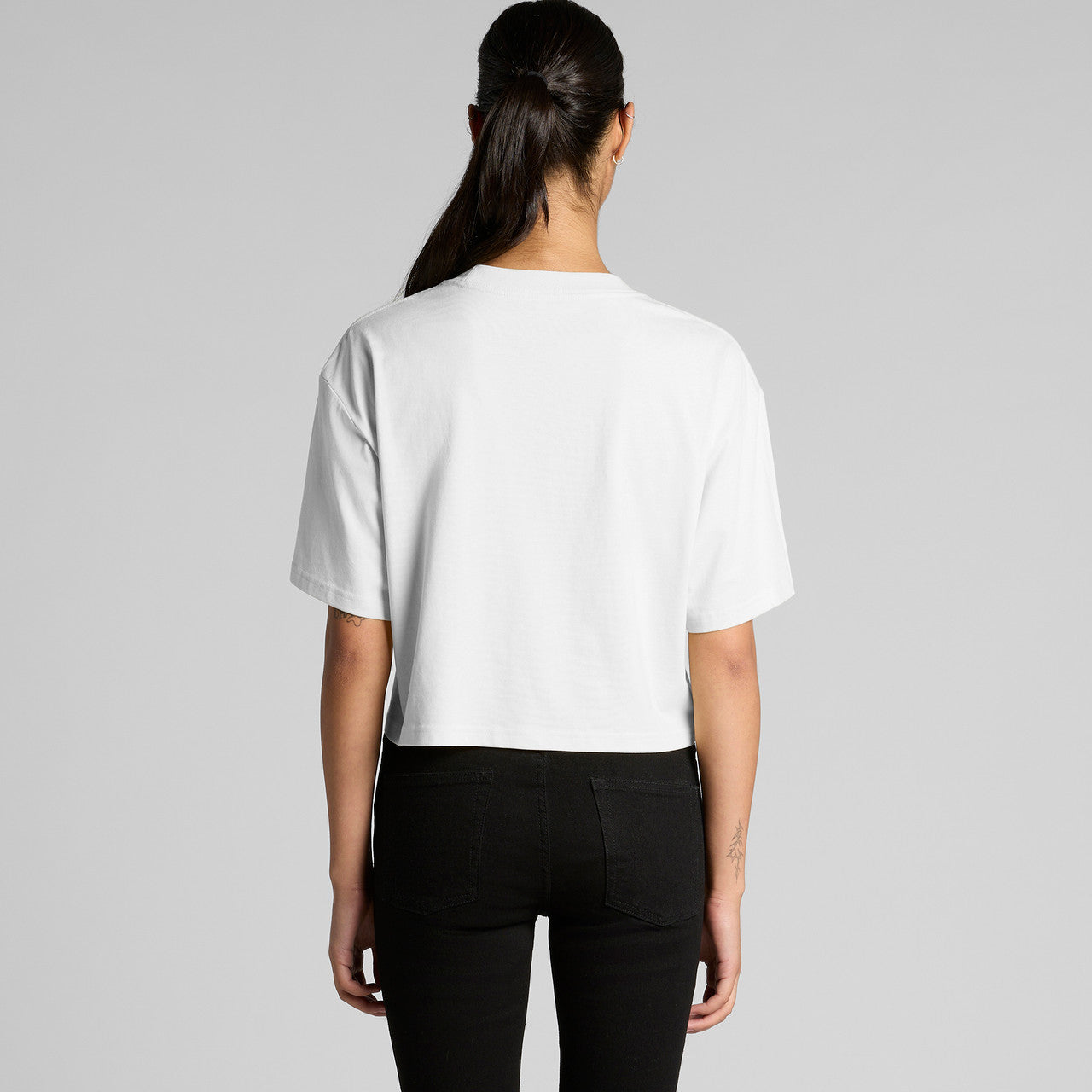 Wo's Martina Crop Tee – T-Shirt - BACK