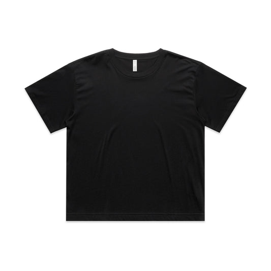 Wo's Martina Crop Tee – T-Shirt - Black