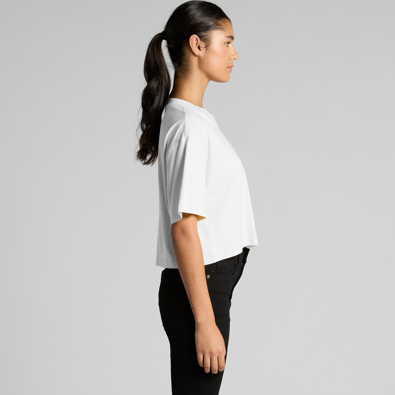 Wo's Martina Crop Tee – T-Shirt - SIDE