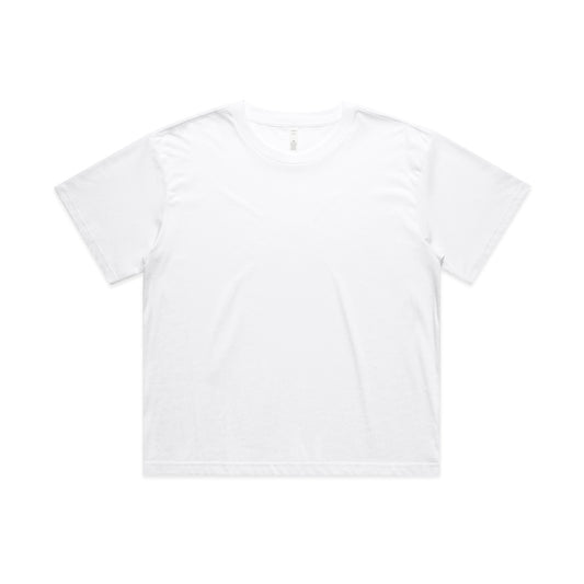 Wo's Martina Crop Tee – T-Shirt - White