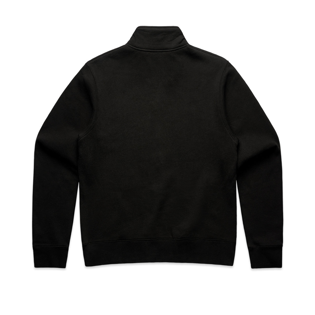 Wo's Stencil Half Zip Crew – Hoodie - BLACK - BACK