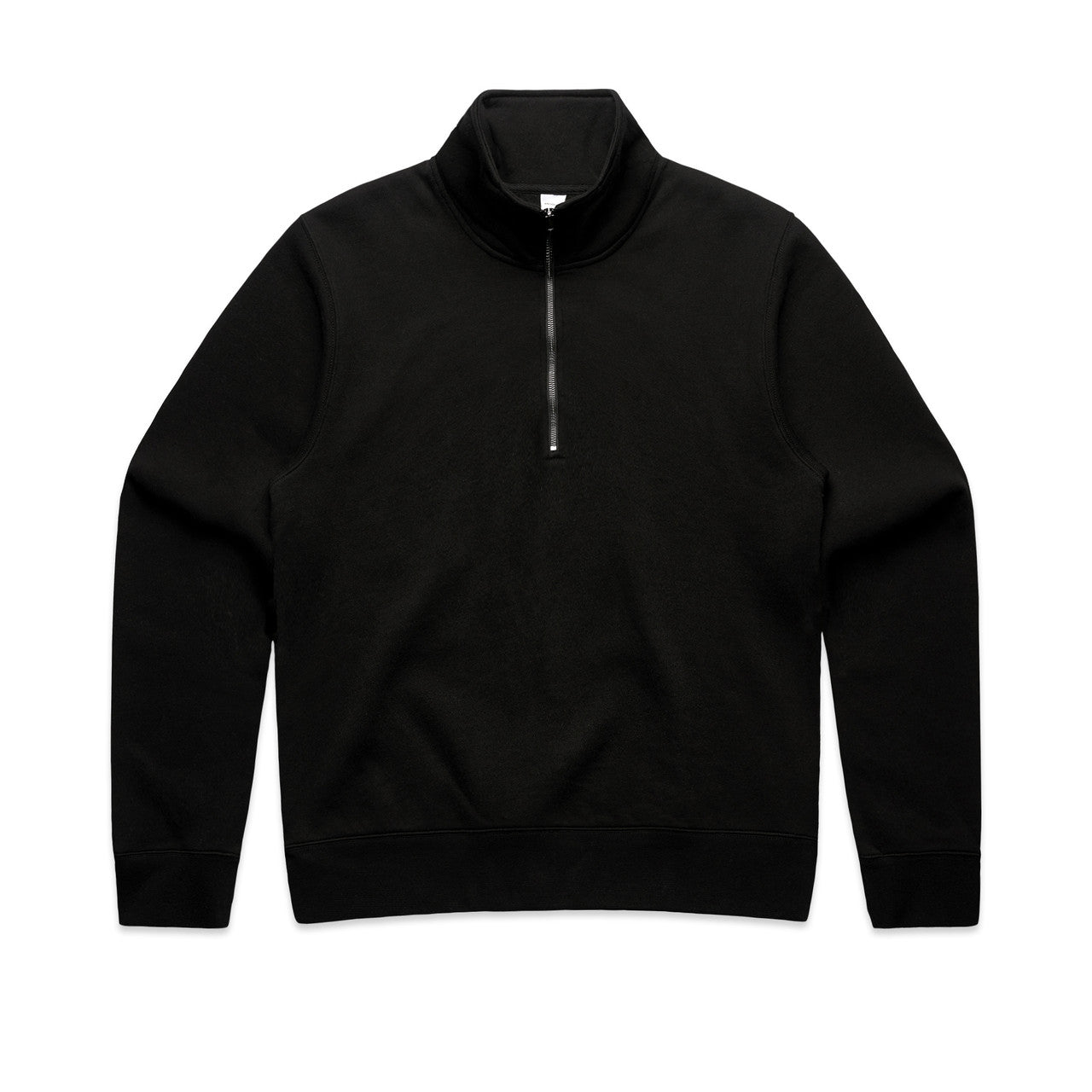 Wo's Stencil Half Zip Crew – Hoodie - Black