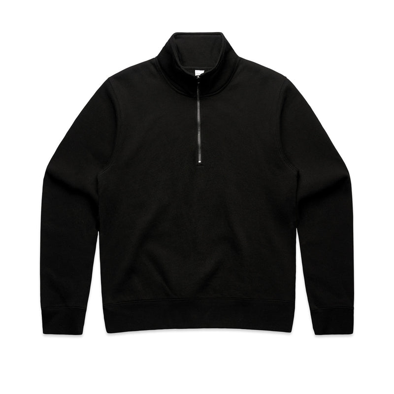 Wo's Stencil Half Zip Crew – Hoodie - Black