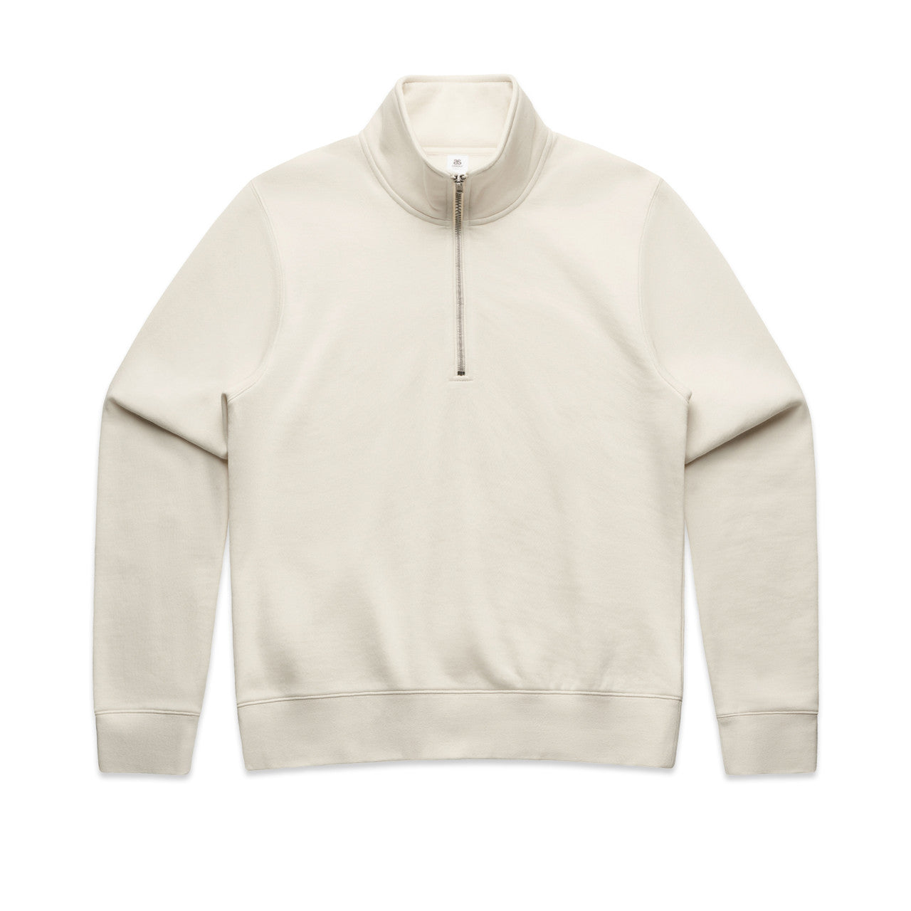 Wo's Stencil Half Zip Crew – Hoodie - Ecru