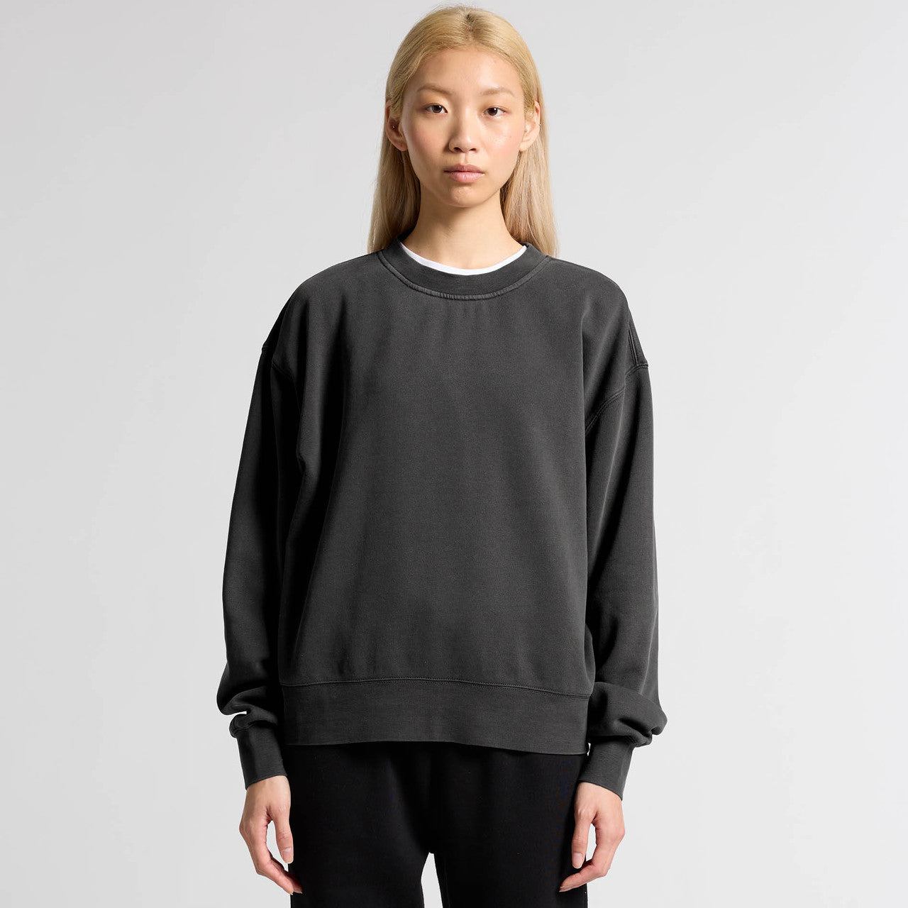 Wo's Relax Faded Crew – Sweatshirt - MAIN