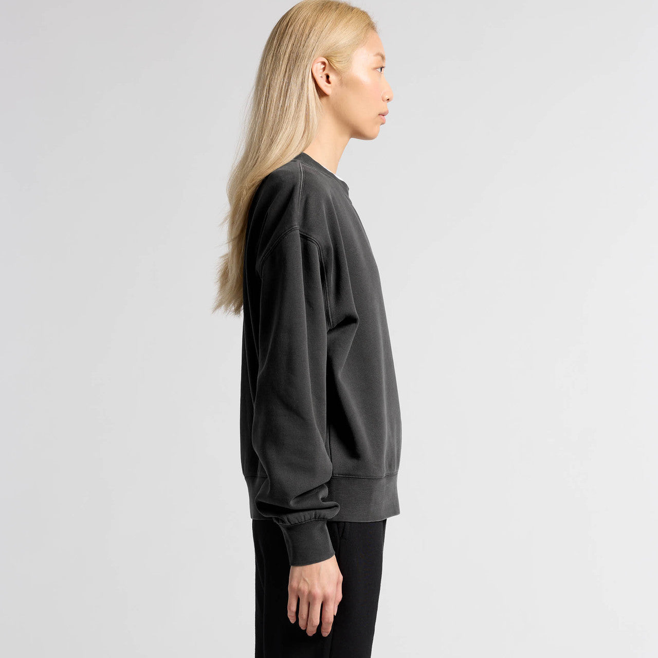 Wo's Relax Faded Crew – Sweatshirt - SIDE