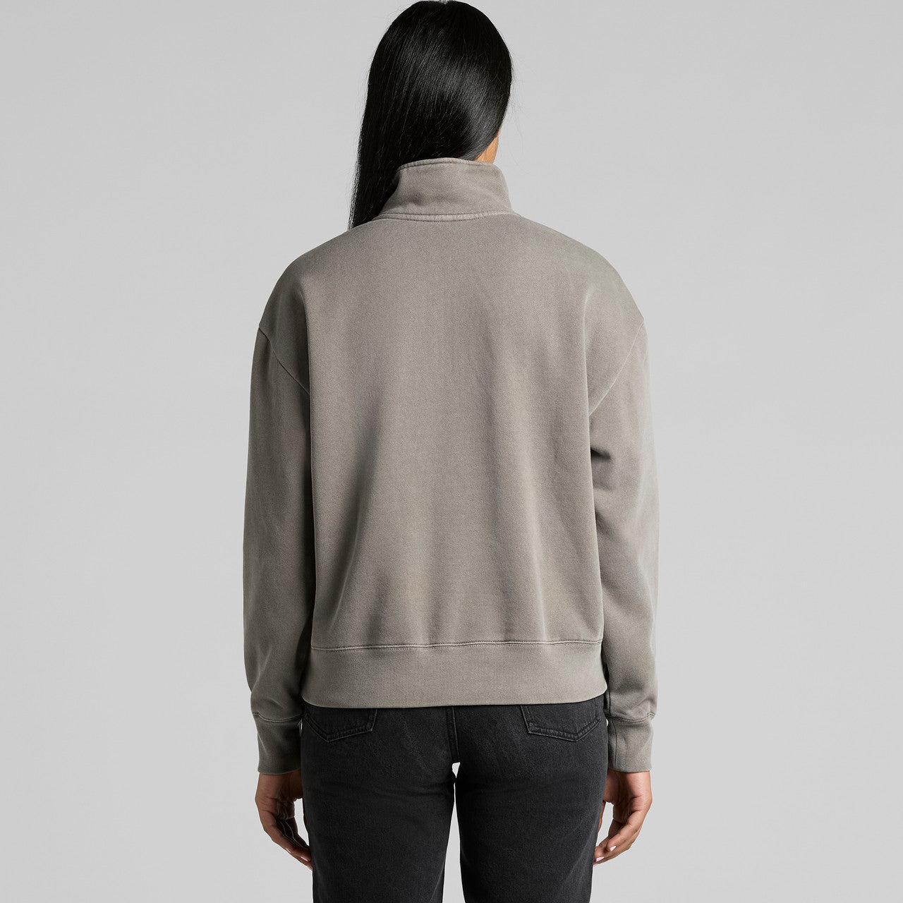 Wo's Relax Faded Half Zip – Hoodie - BACK