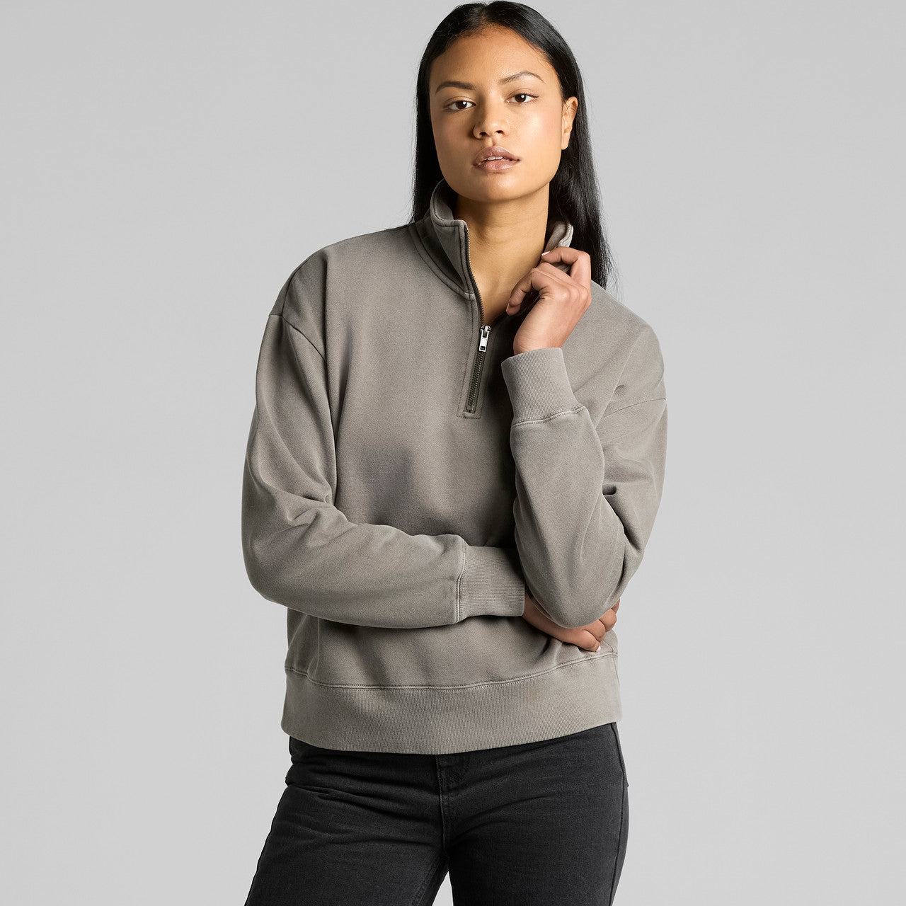 Wo's Relax Faded Half Zip – Hoodie - EXTRA 1