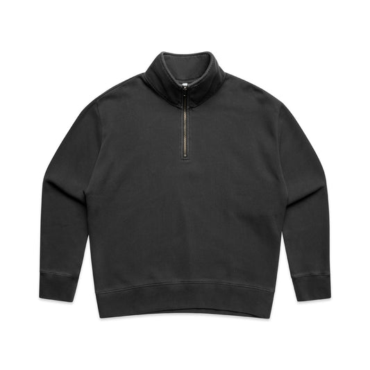Wo's Relax Faded Half Zip – Hoodie - Faded Black