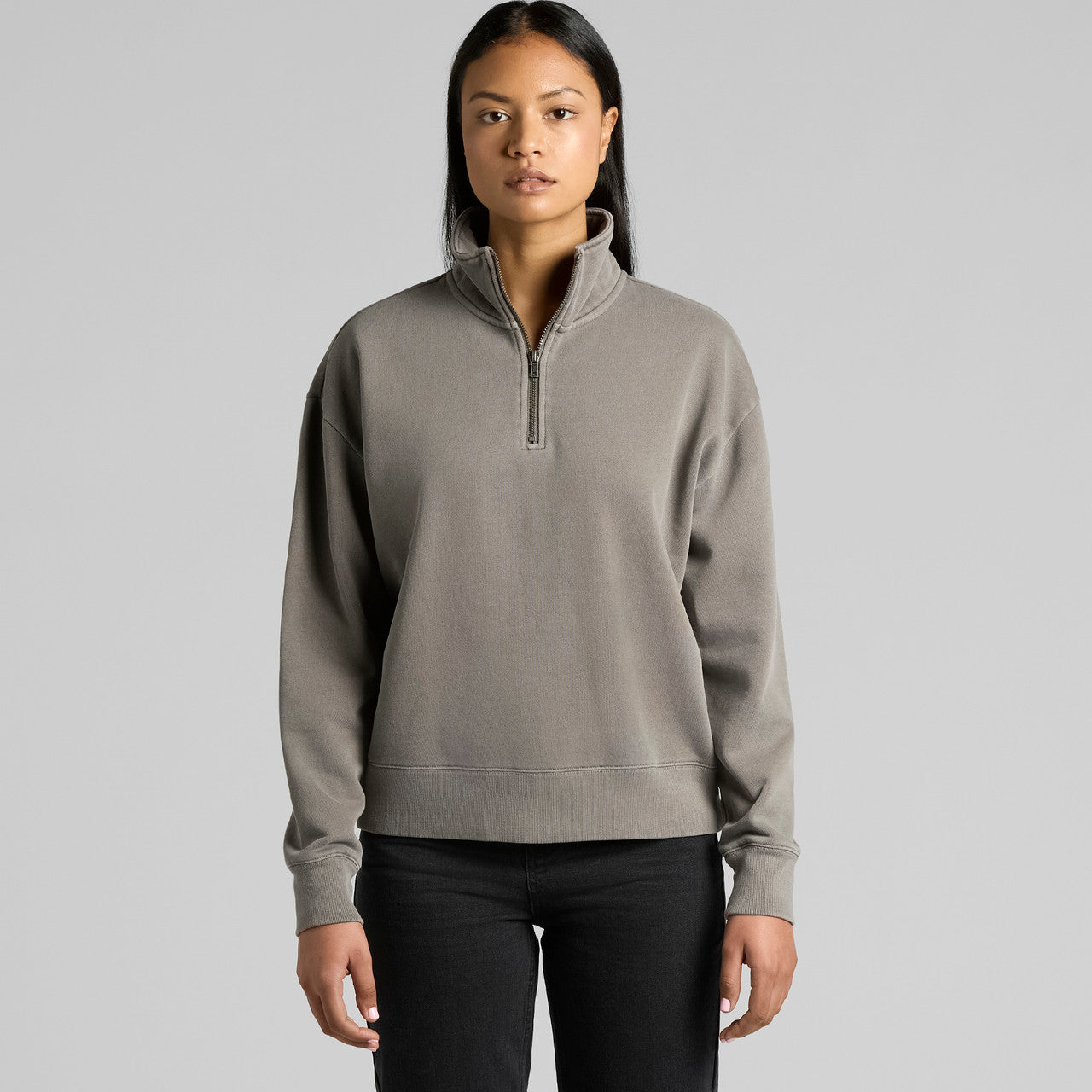 Wo's Relax Faded Half Zip – Hoodie - MAIN
