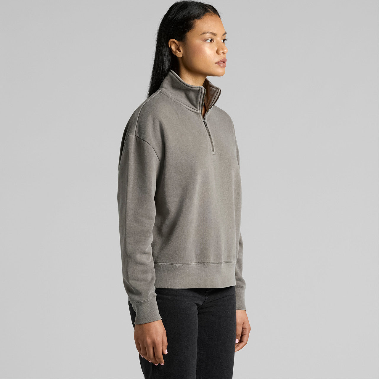Wo's Relax Faded Half Zip – Hoodie - TURN