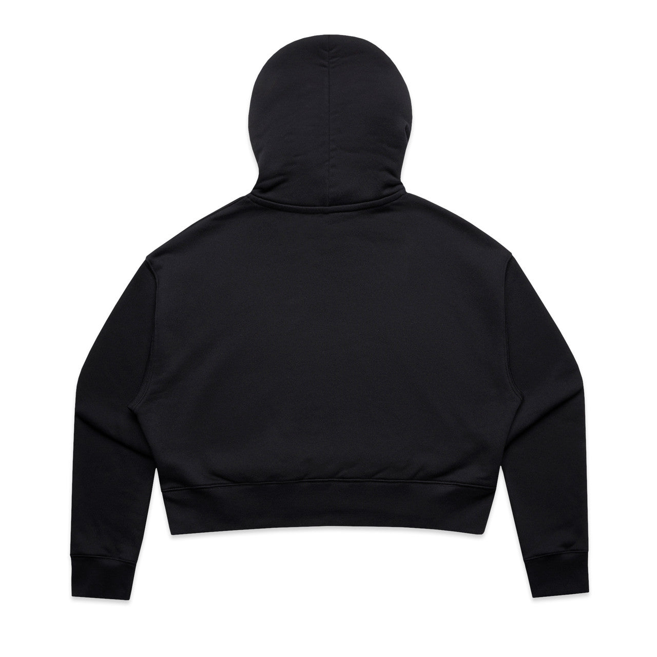 Wo's Relax Crop Hood – Hoodie - BLACK - BACK