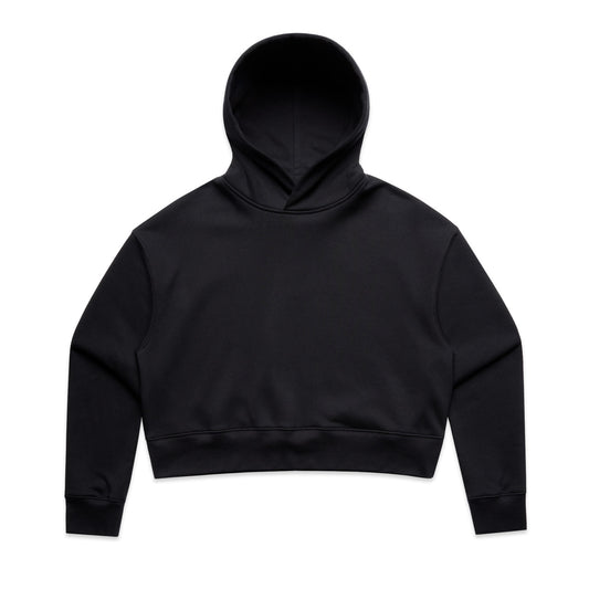 Wo's Relax Crop Hood – Hoodie - Black