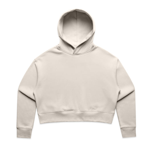 Wo's Relax Crop Hood – Hoodie - Bone