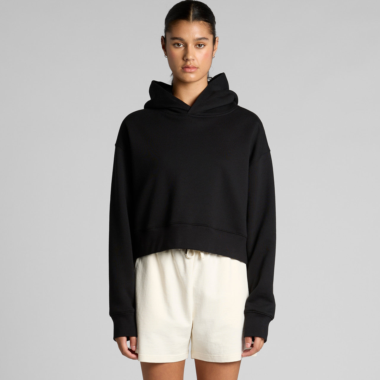 Wo's Relax Crop Hood – Hoodie - MAIN