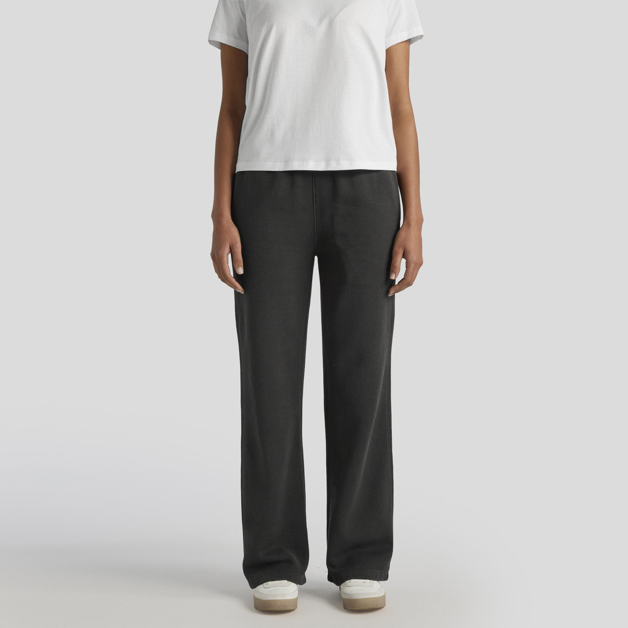 Wo's Relax Faded Cuffless Joggers – Track Pants - MAIN