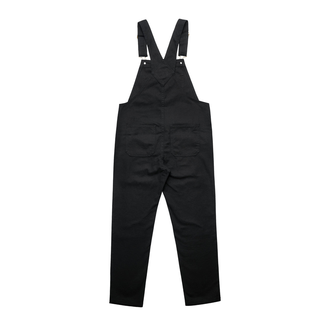 Wo's Canvas Overalls - BLACK - BACK