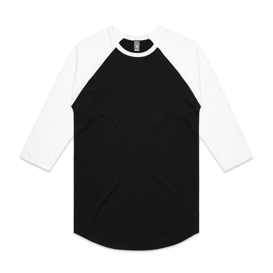 Raglan Tee – T-Shirt - Black/White