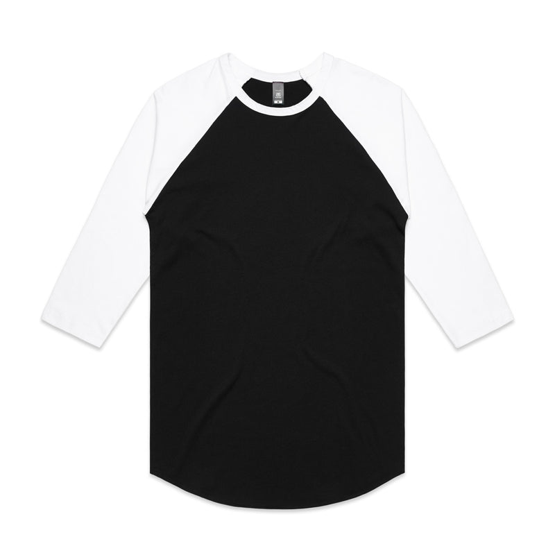 Raglan Tee – T-Shirt - Black/White