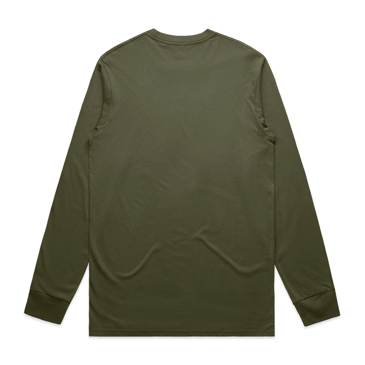 Staple L/S  Tee – Long Sleeve Tee - ARMY - BACK