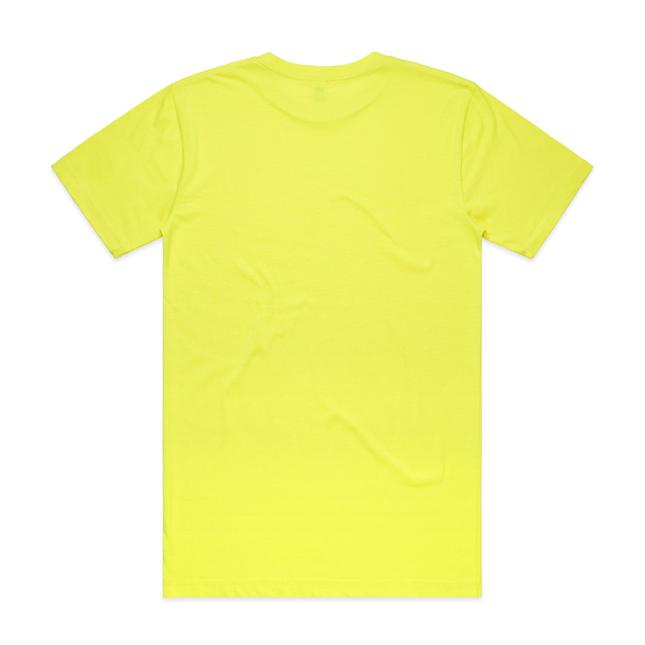 Block Safety Tee – T-Shirt - SAFETY YELLOW - BACK