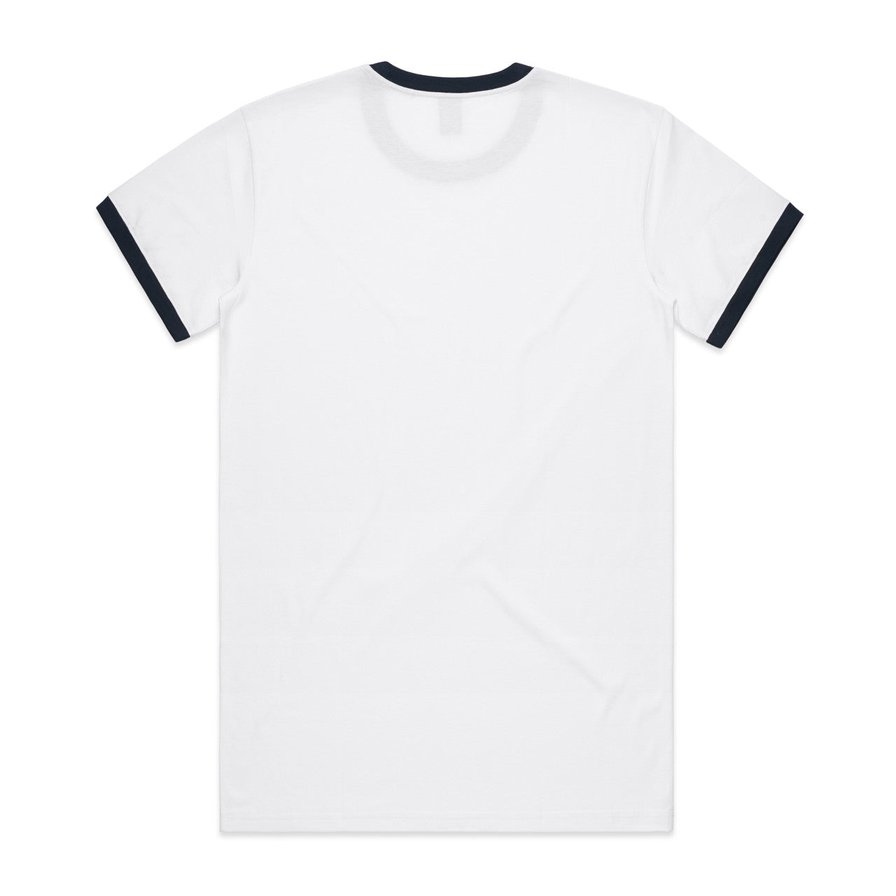 Staple Ringer Tee – T-Shirt - WHITE/NAVY - BACK