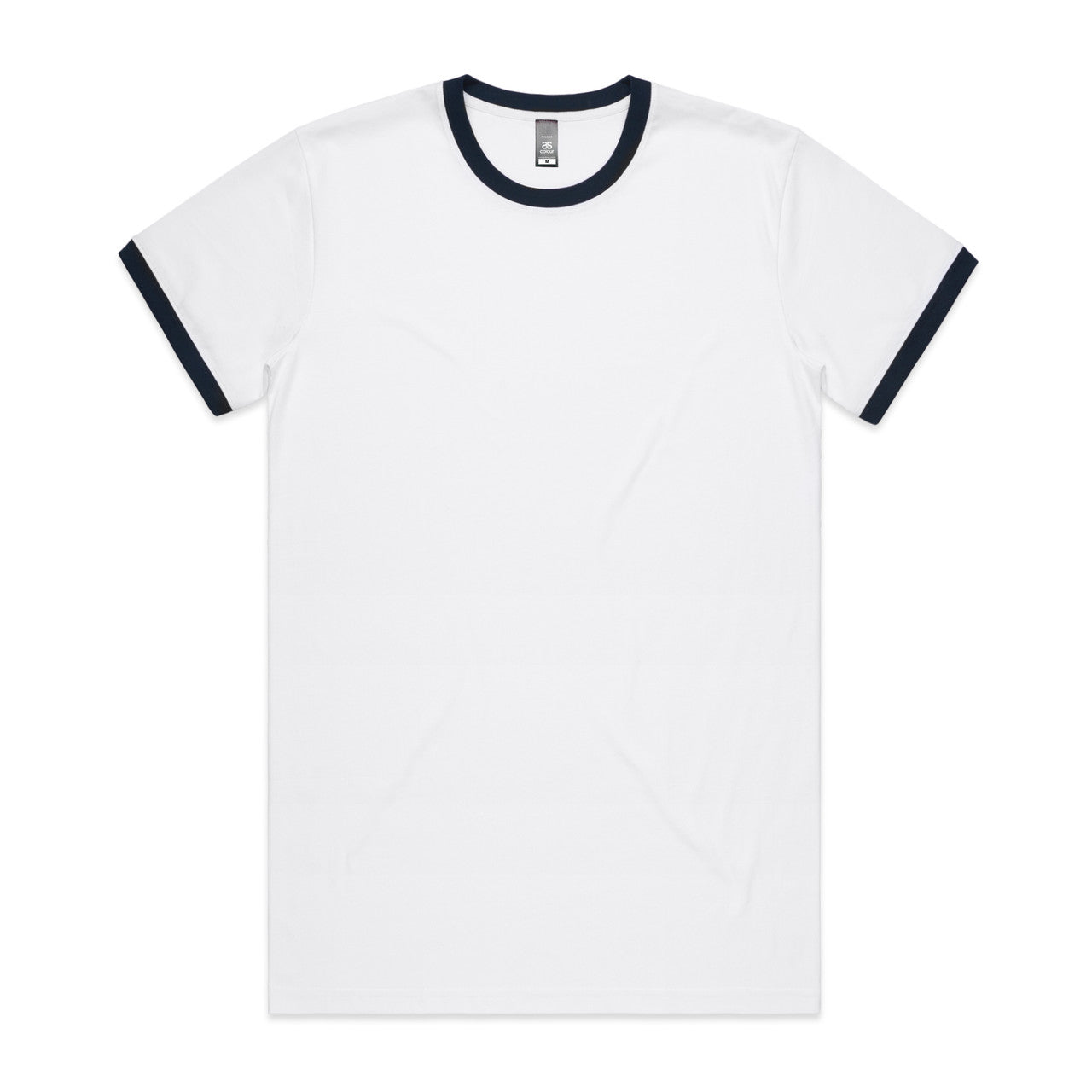 Staple Ringer Tee – T-Shirt - White/Navy