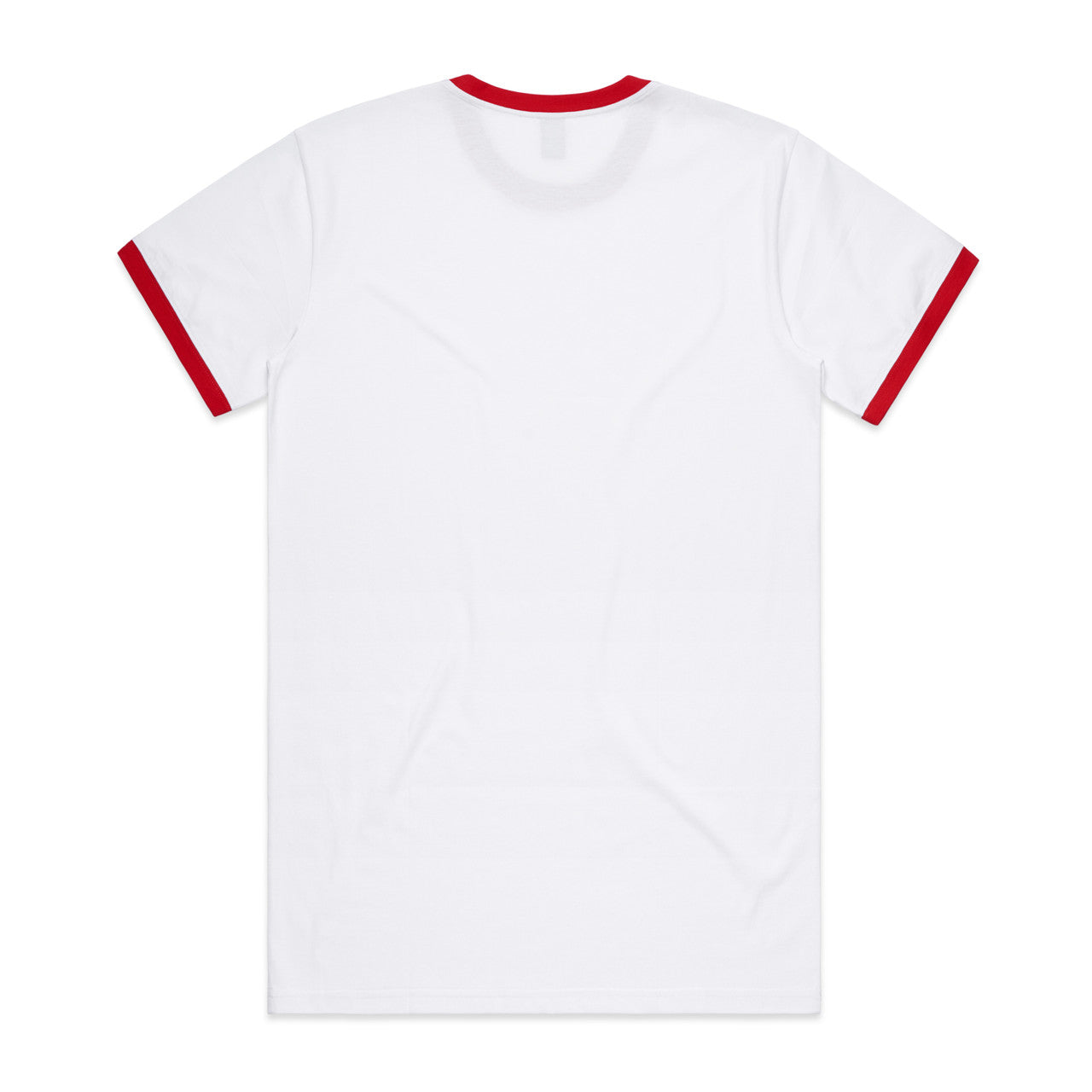 Staple Ringer Tee – T-Shirt - WHITE/RED - BACK