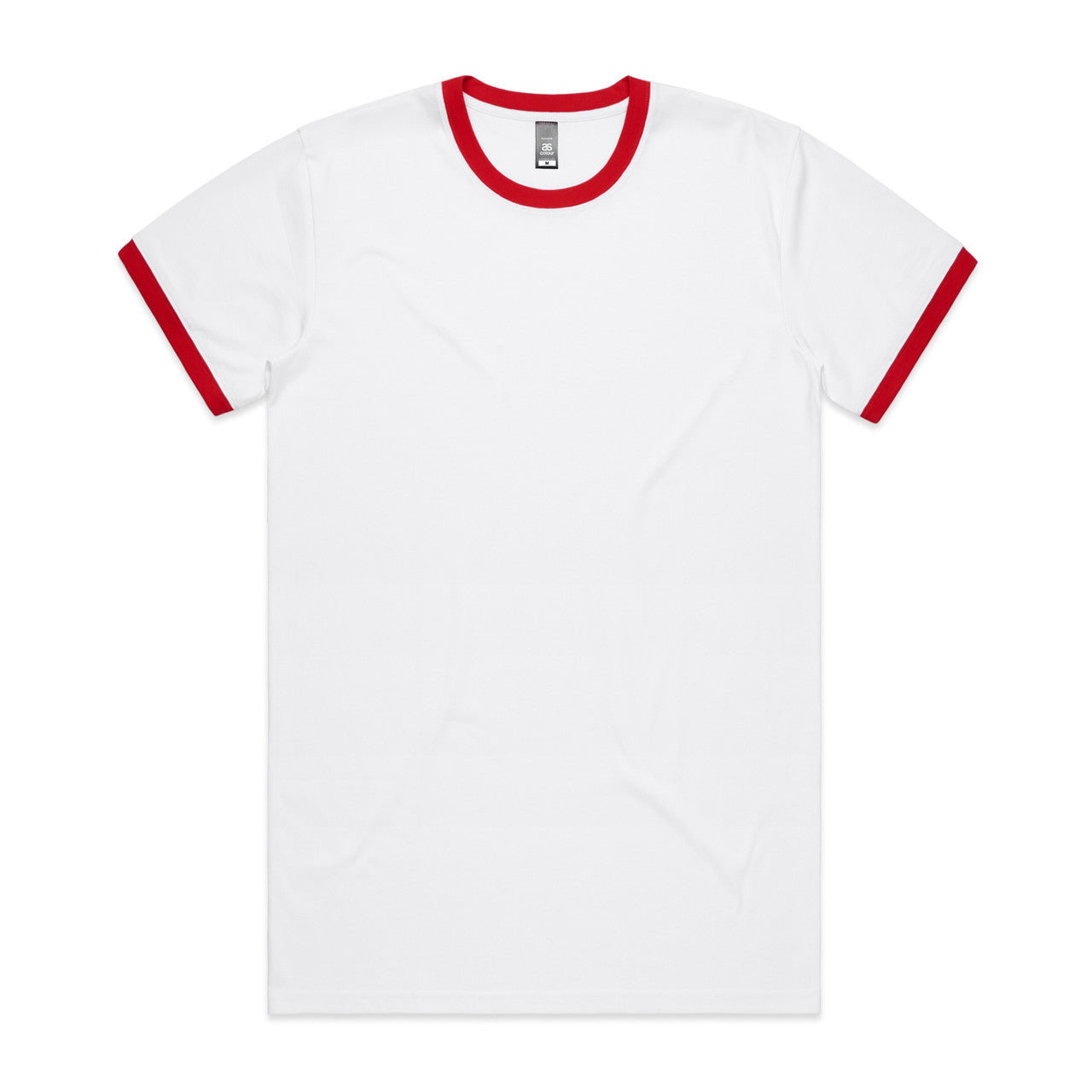 Staple Ringer Tee – T-Shirt - White/Red