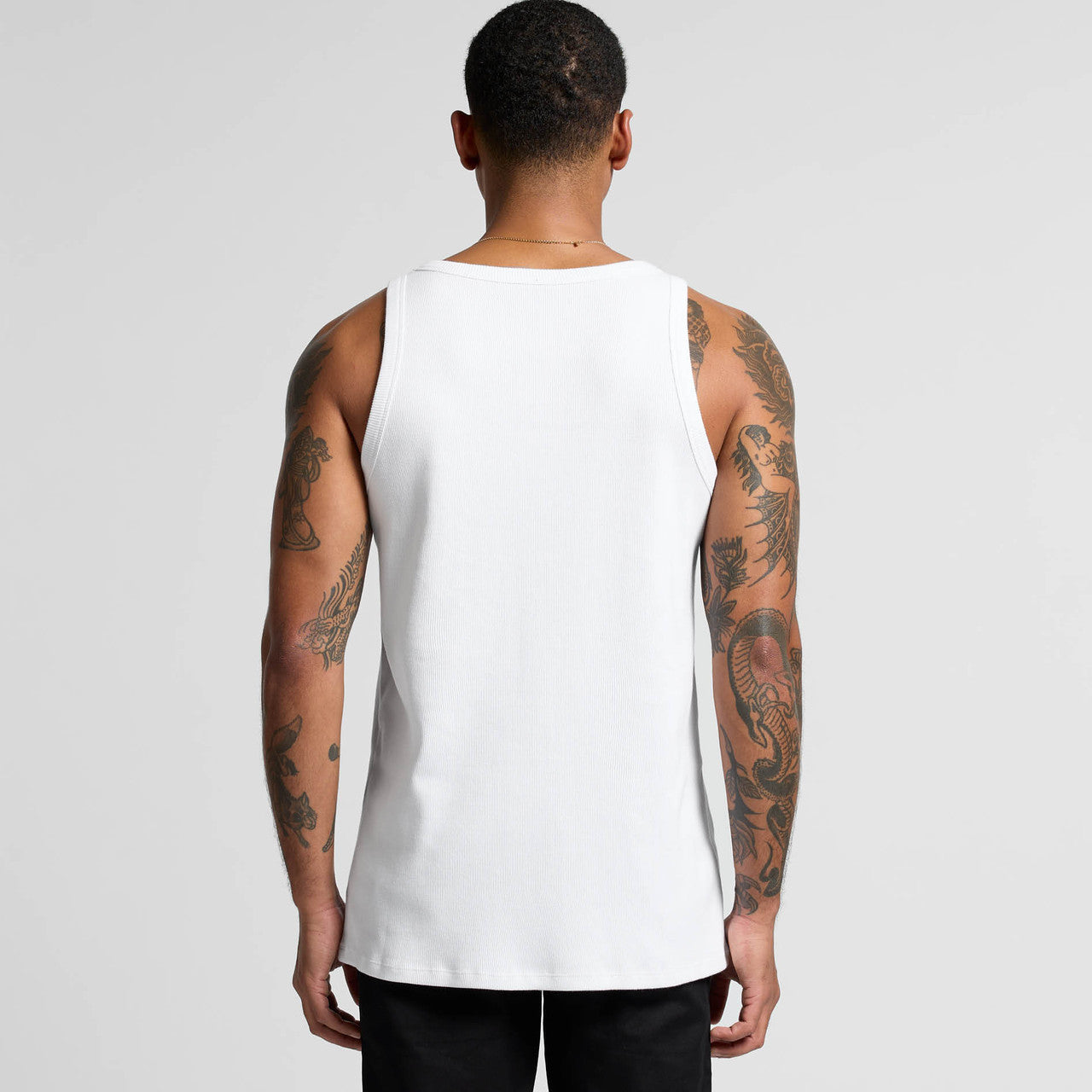 Organic Rib Singlet – Tank Top - BACK