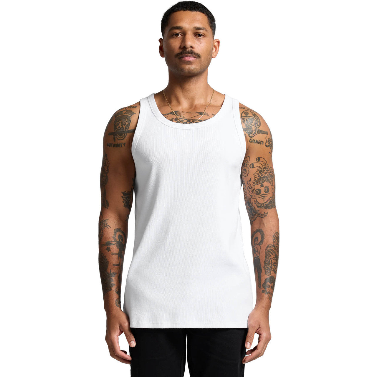 Organic Rib Singlet – Tank Top - FRONT