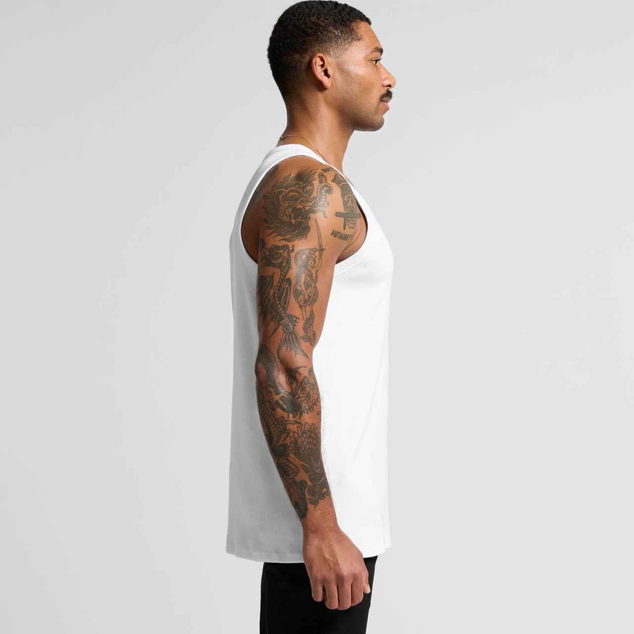 Organic Rib Singlet – Tank Top - SIDE