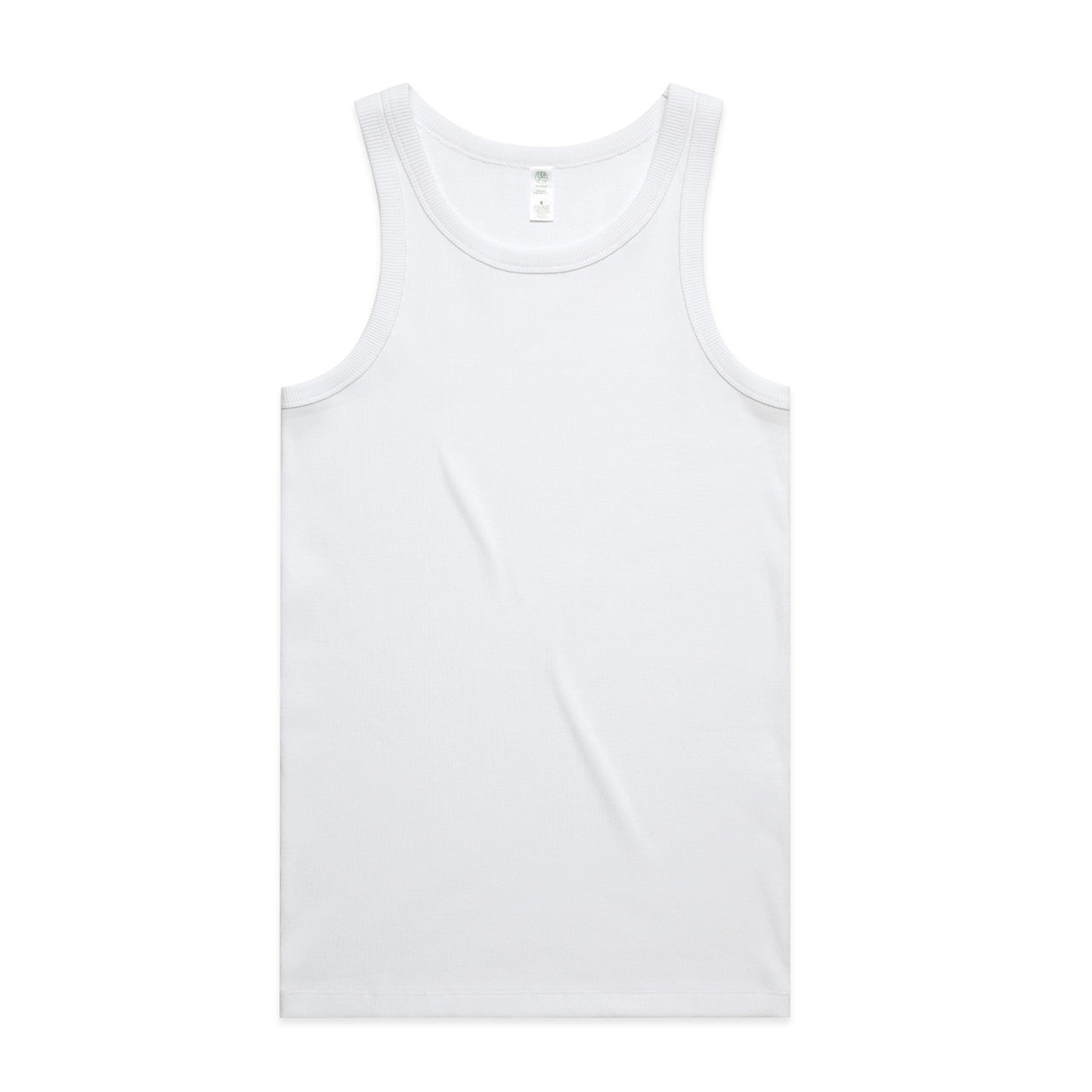 Organic Rib Singlet – Tank Top - White