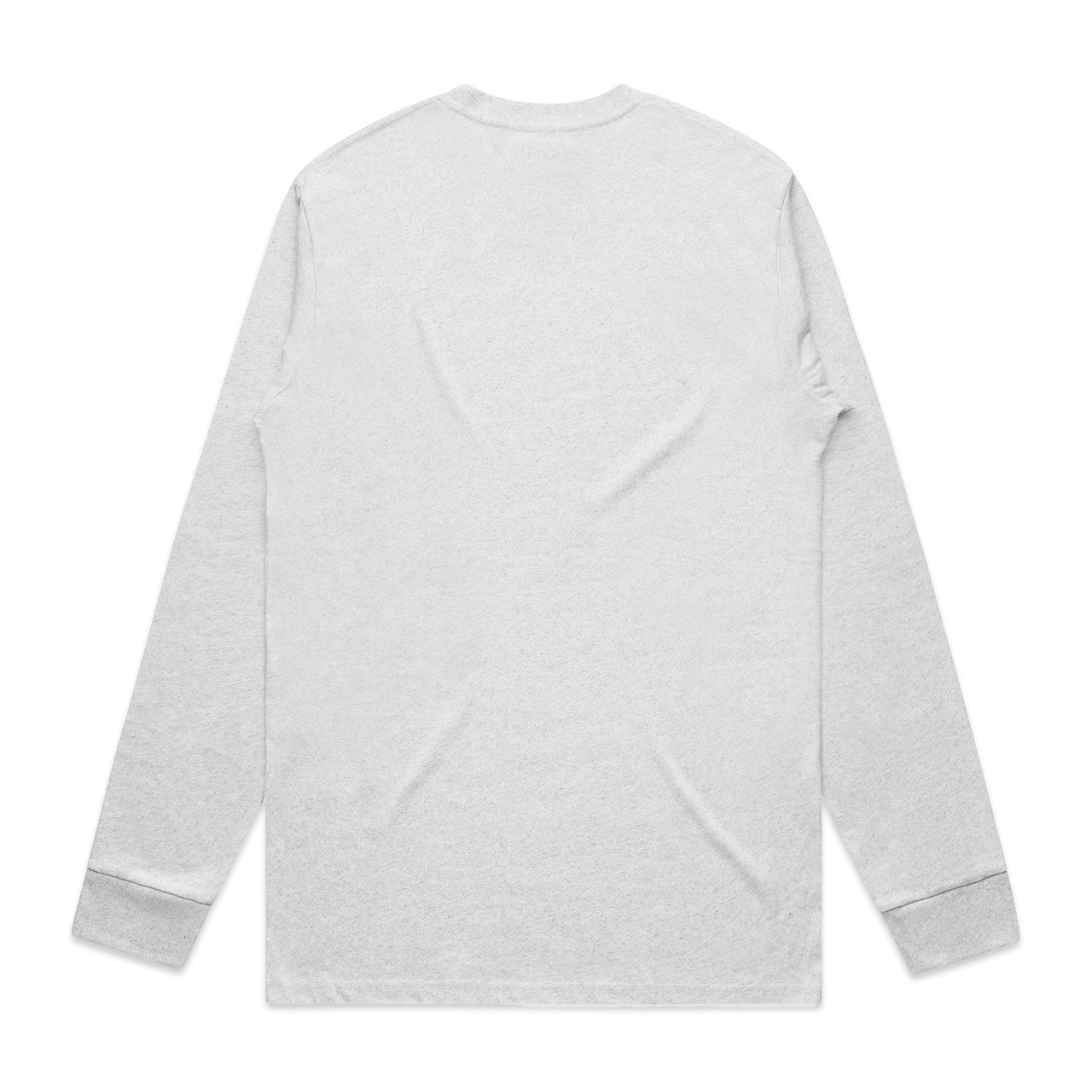 Classic L/S Tee – Long Sleeve Tee - WHITE HEATHER - BACK