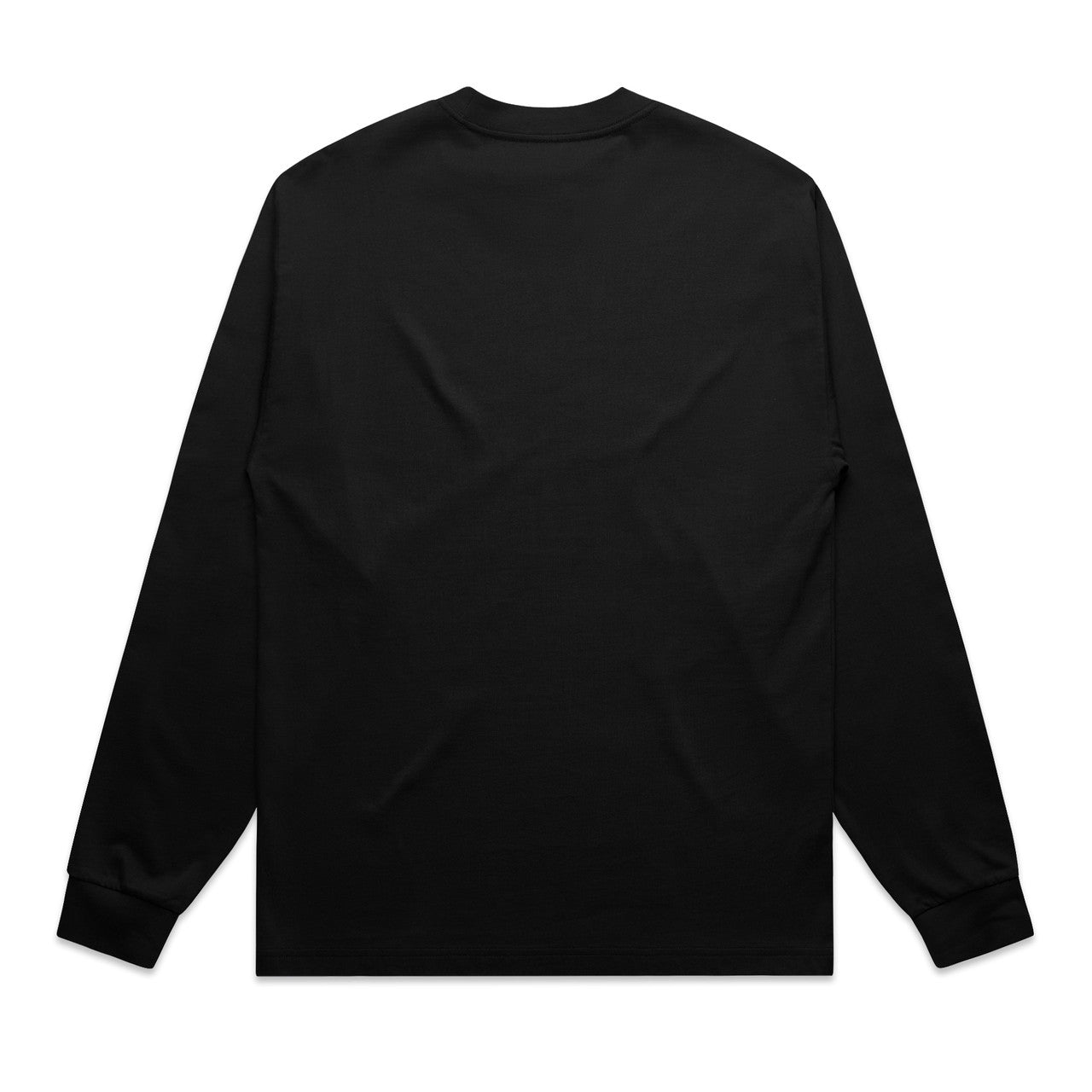 Heavy L/S Tee – Long Sleeve Tee - BLACK - BACK