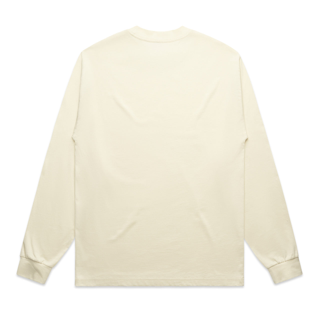 Heavy L/S Tee – Long Sleeve Tee - BUTTER - BACK