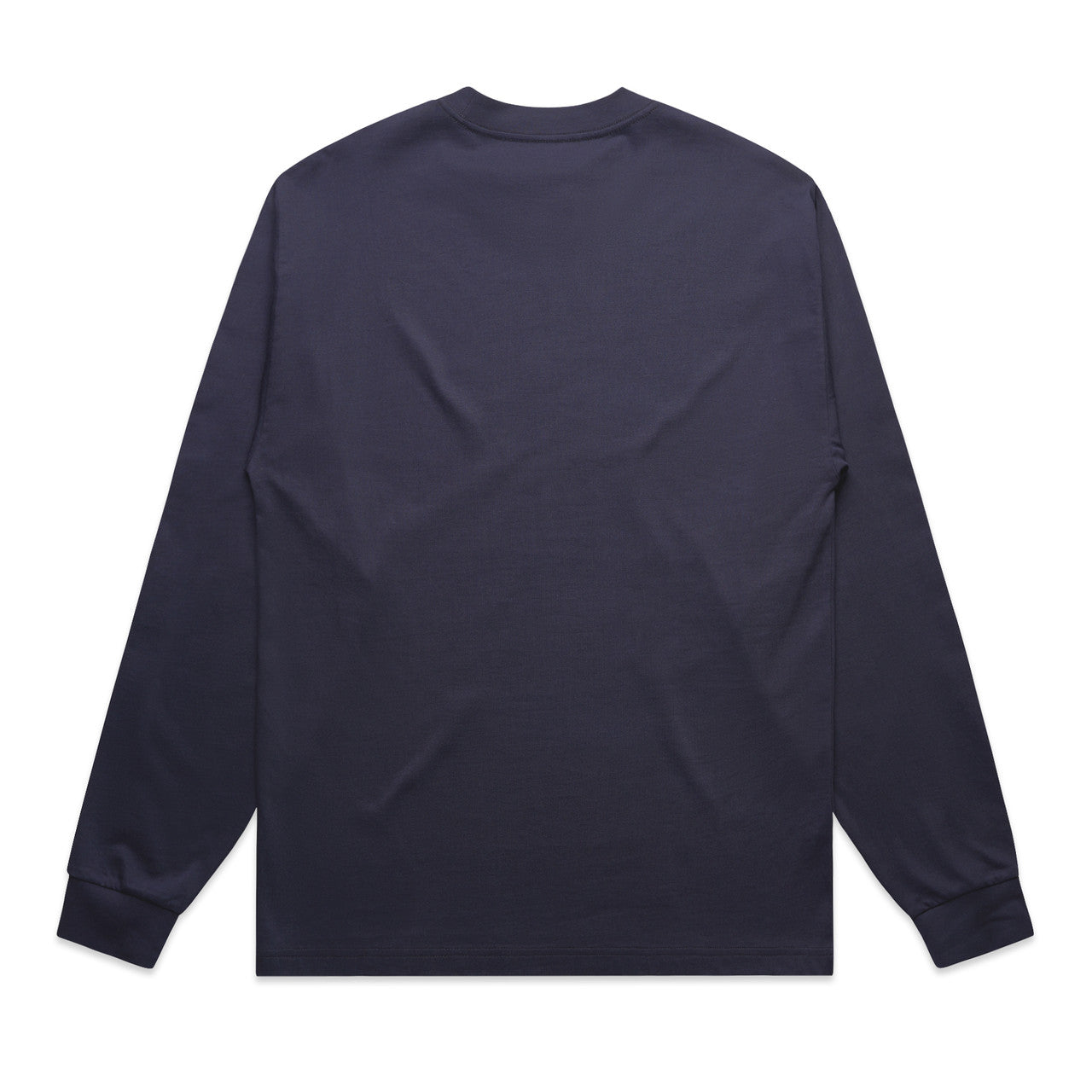 Heavy L/S Tee – Long Sleeve Tee - MIDNIGHT BLUE - BACK