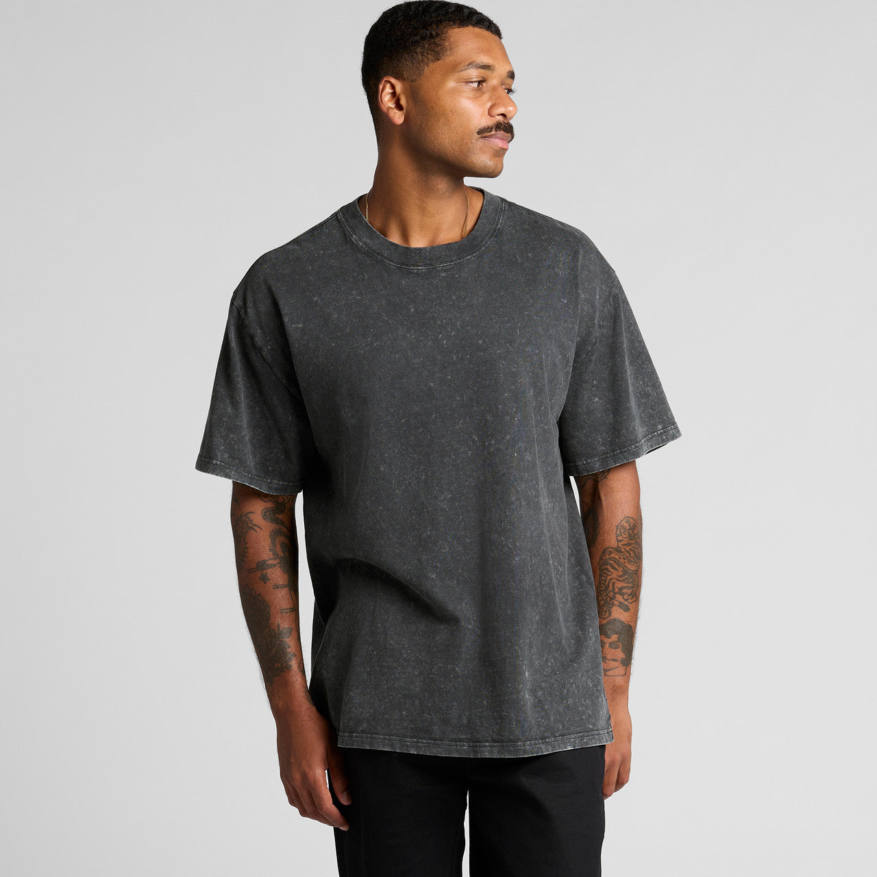 Stone Wash Heavy Tee – T-Shirt - BACK
