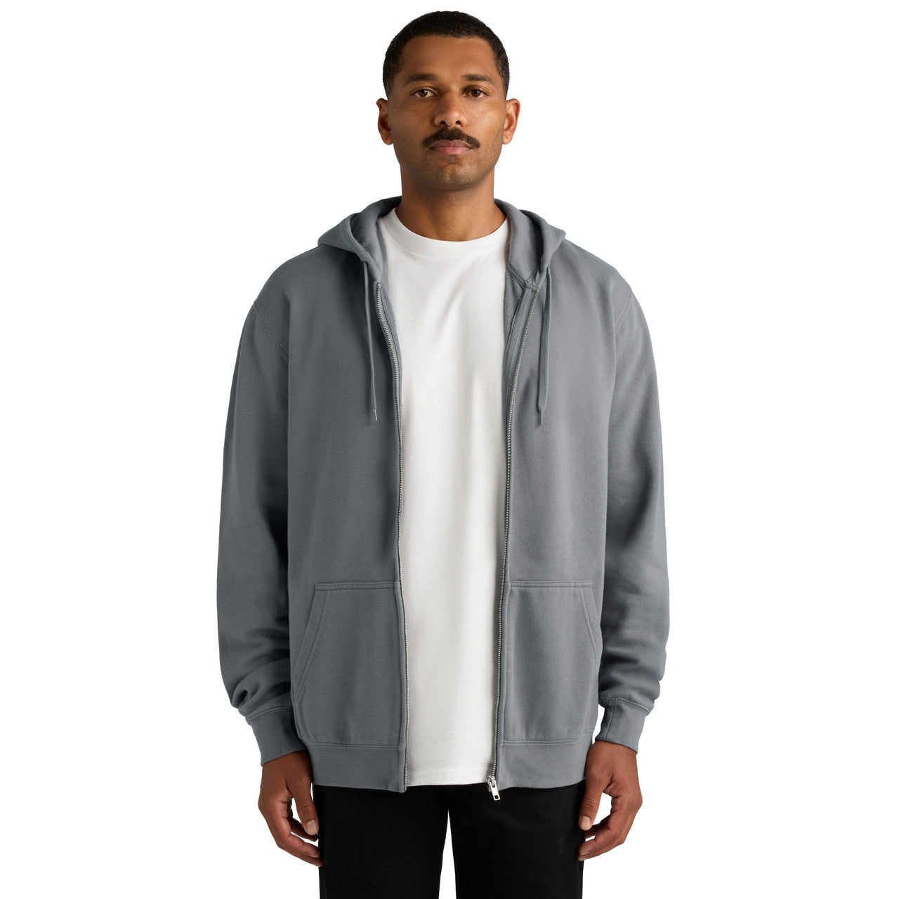 Stencil Zip Hood – Hoodie - FRONT