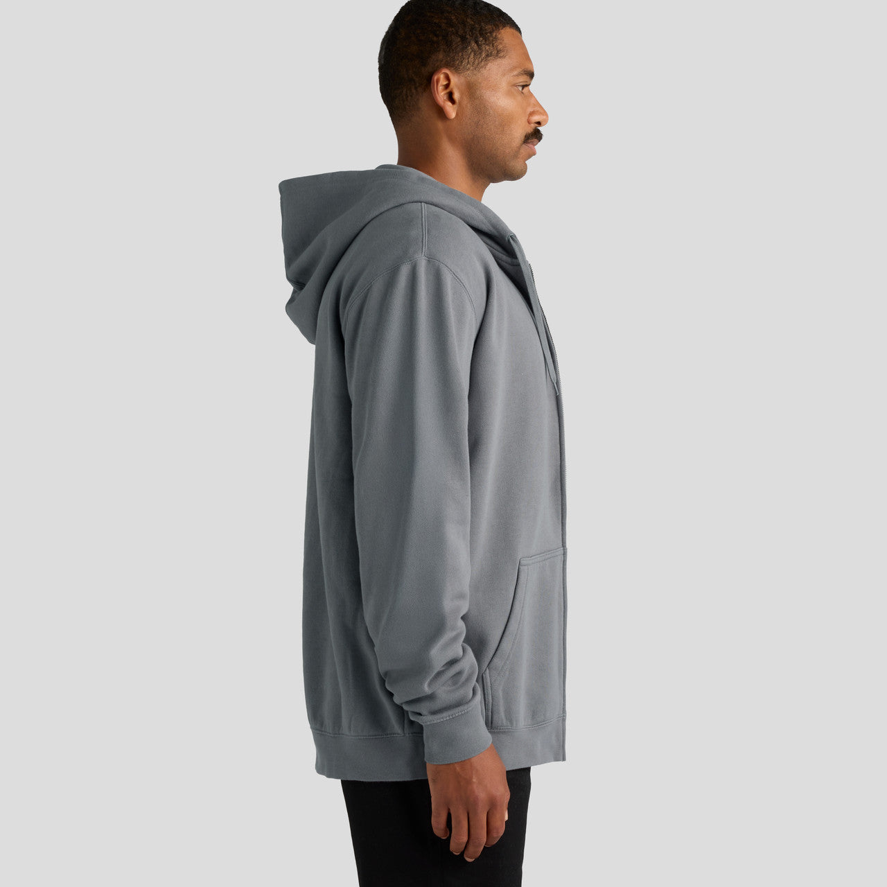Stencil Zip Hood – Hoodie - SIDE