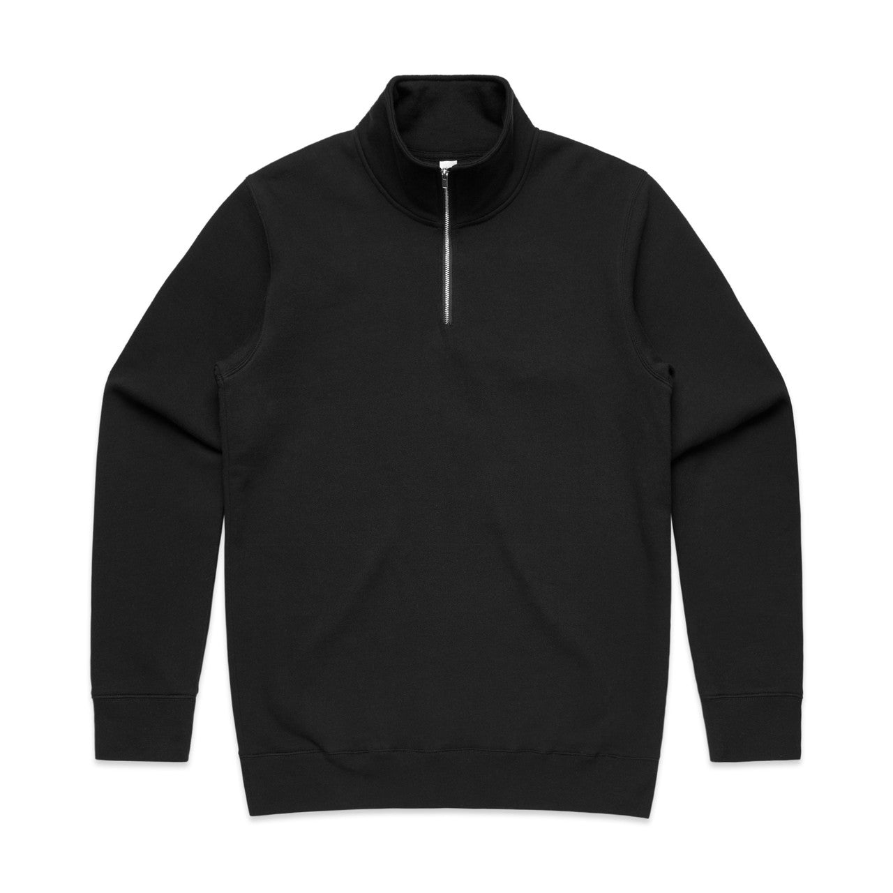 Stencil Half Zip Crew – Hoodie - Black