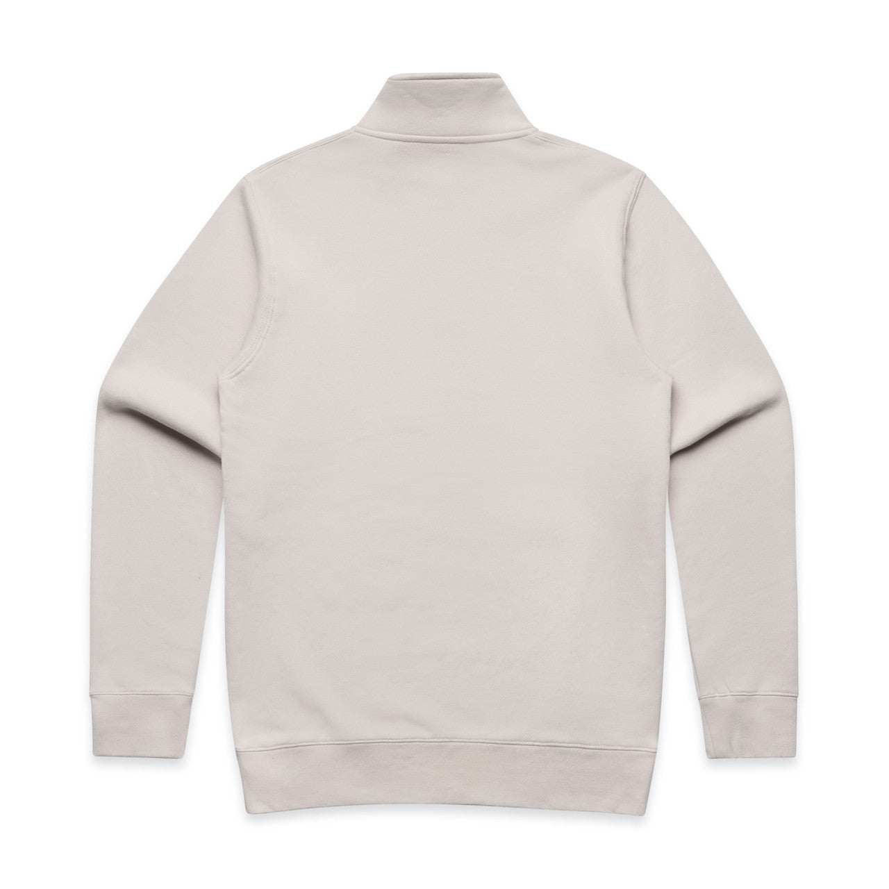 Stencil Half Zip Crew – Hoodie - BONE - BACK