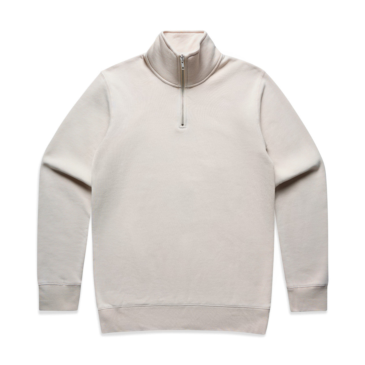 Stencil Half Zip Crew – Hoodie - Bone