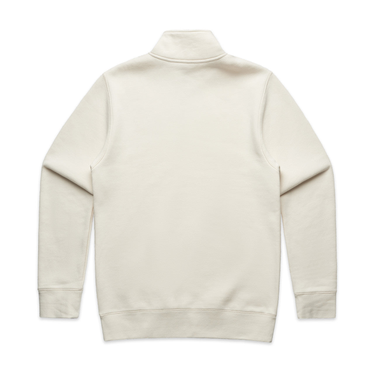 Stencil Half Zip Crew – Hoodie - ECRU - BACK