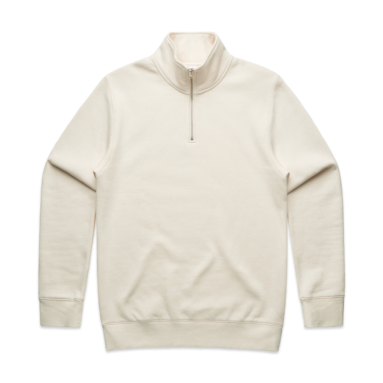 Stencil Half Zip Crew – Hoodie - Ecru